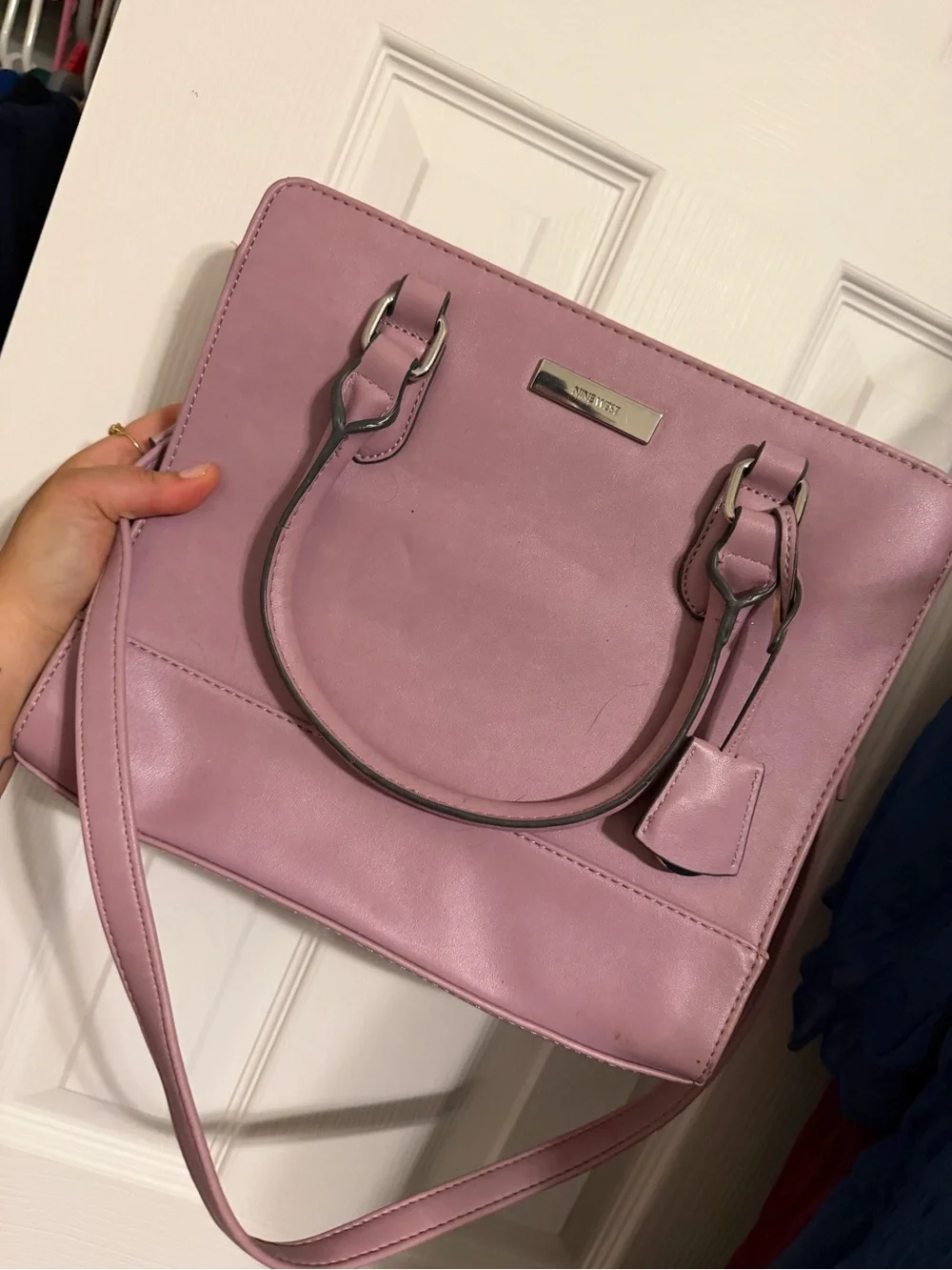 Nine West Mauve Satchel Tote
